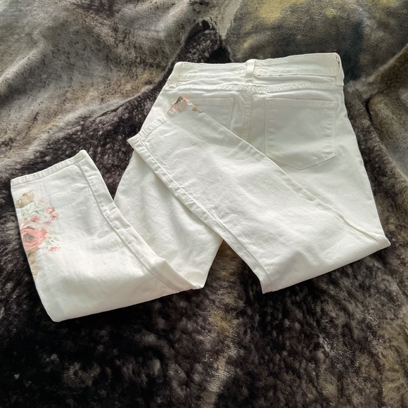 💸NYDJ White Floral Jeans 🤍🌺 size 4 - Picture 7 of 11